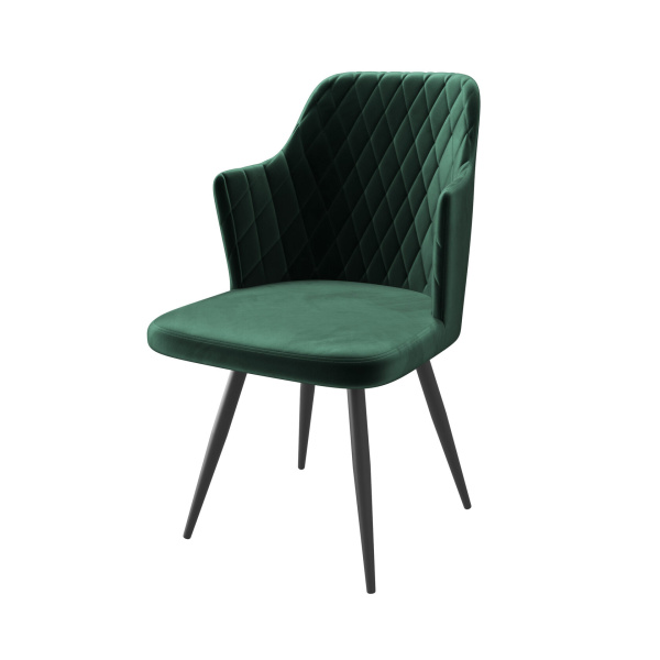 Стул FREDDY-R1 DARK GREEN DIVA 13 BK